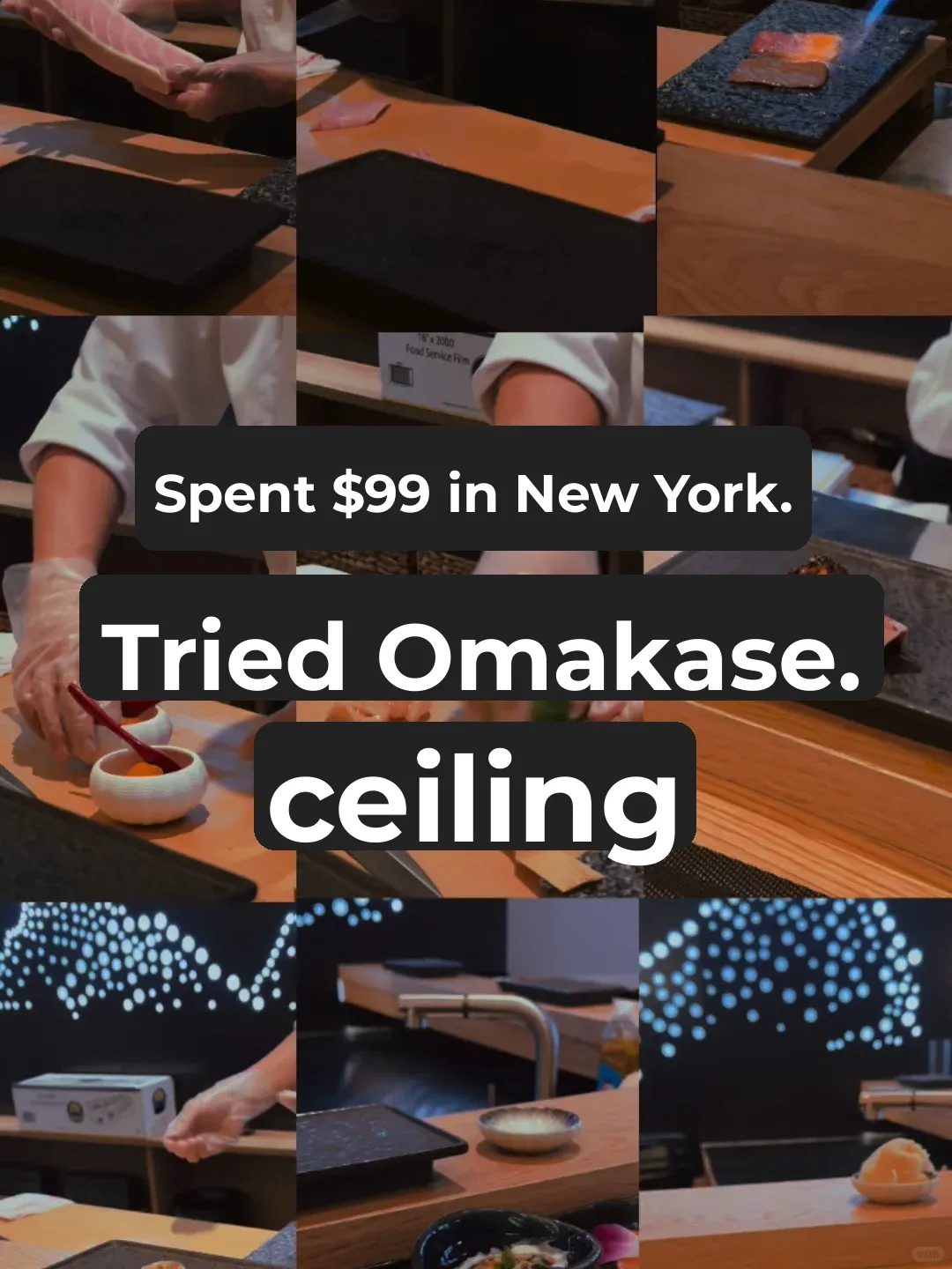 Can you believe it?! I spent just $99 and had the best Omakase in NYC!