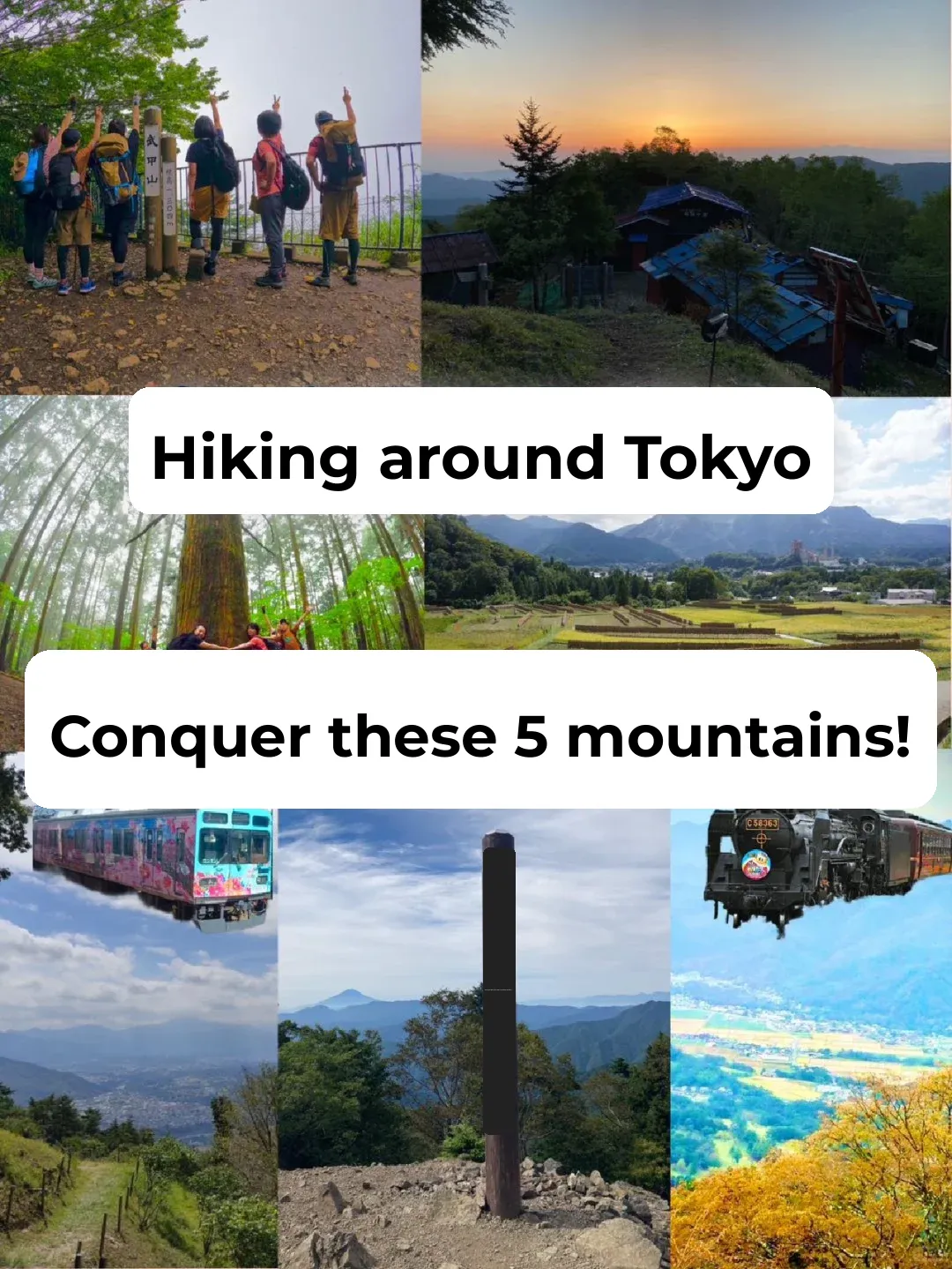 Tokyo Periphery ✨ Top 5 Must-Visit Mountains