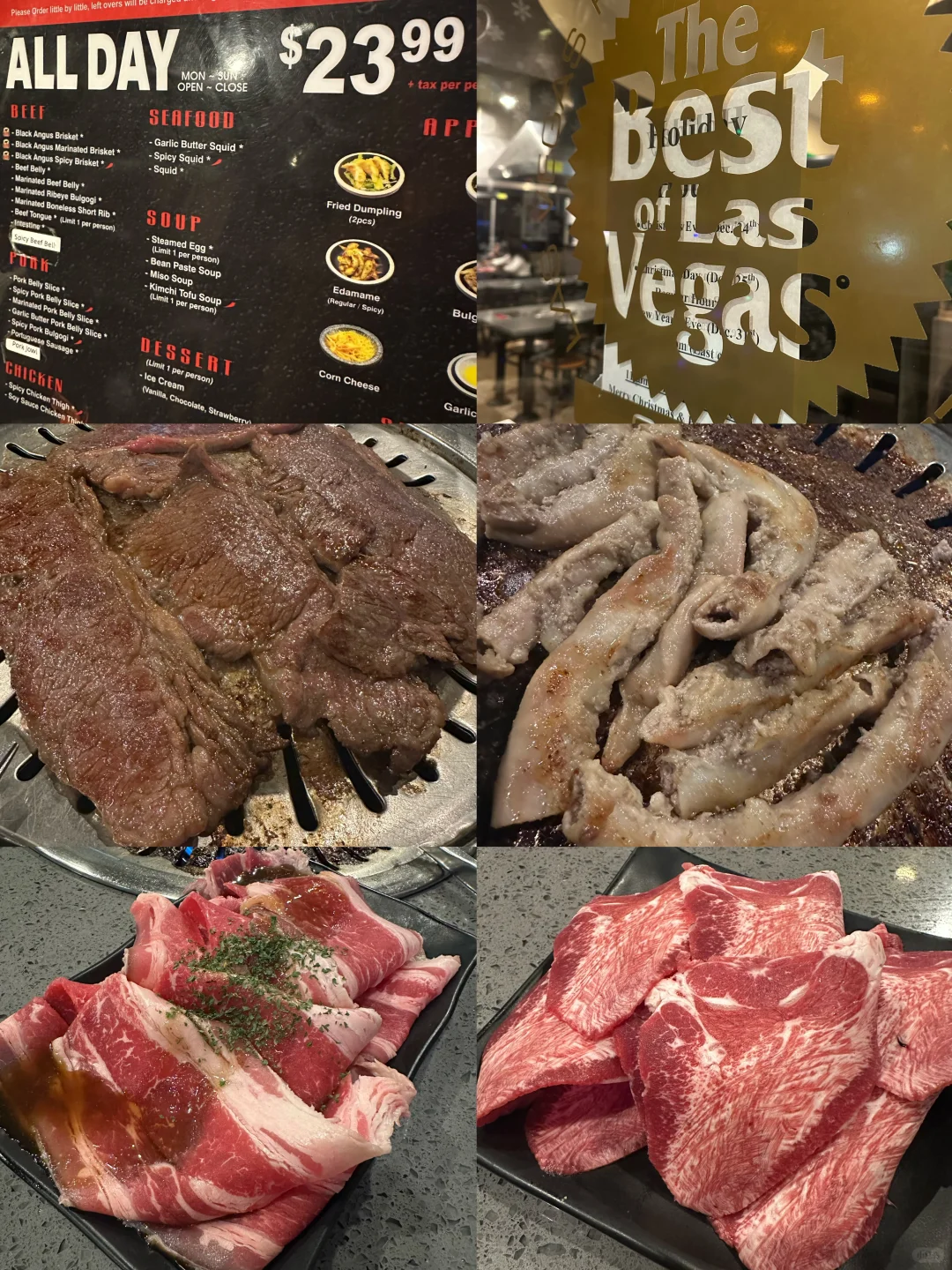 "All-You-Can-Eat BBQ for $23.99 🤩 Beef Short Ribs, Beef Tongue, and Beef Intestines Are Delicious!"