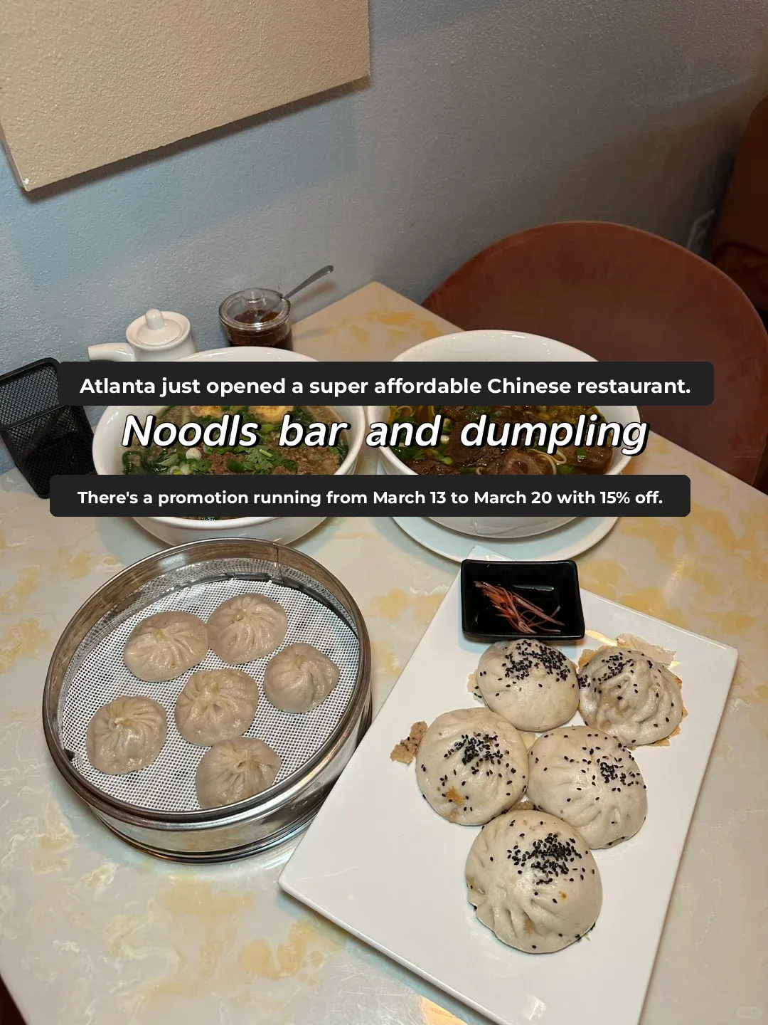 New Budget-Friendly Chinese Noodles Bar Opens in Atlanta