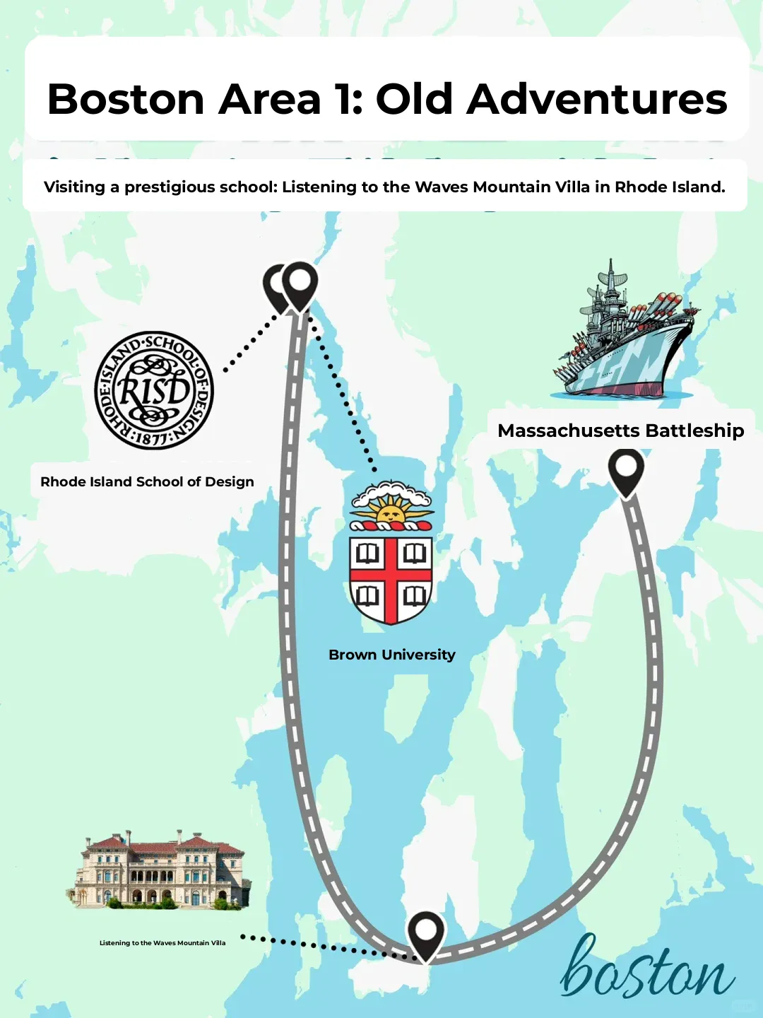 Around Boston | A Day Trip to Rhode Island: Battleship Tours, Mansions & Ivy League Campus Stops