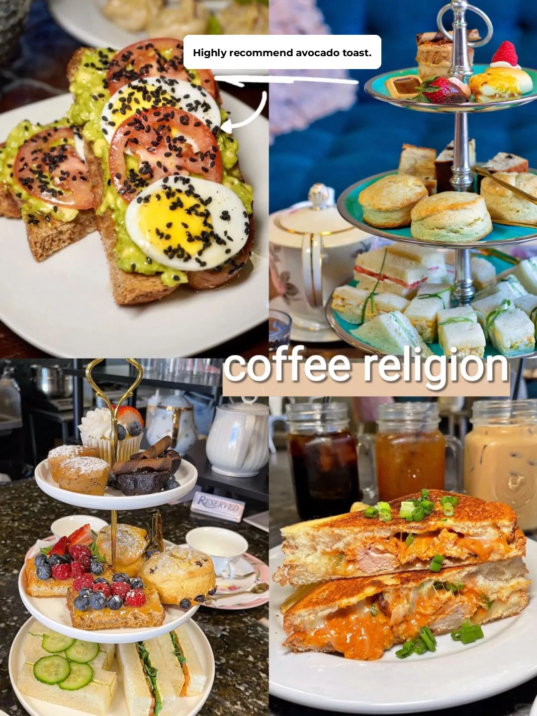 EDC🔥 Check out these three chic brunch/afternoon tea spots that are both savory and sweet!