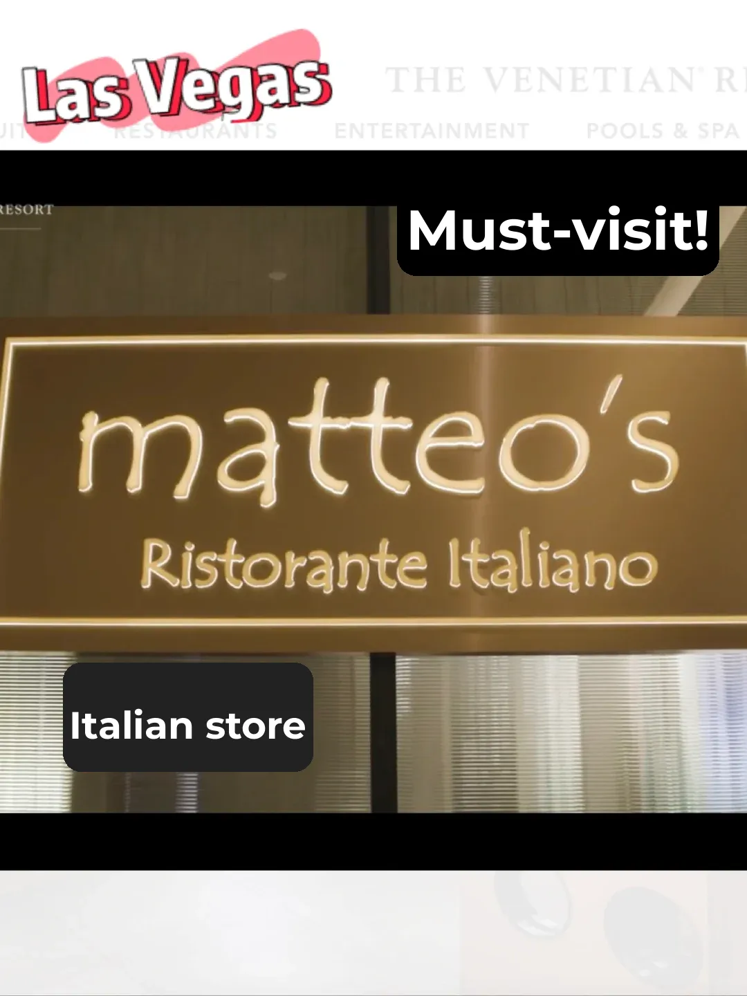 Las Vegas Italian Eatery – Matteo’s Ristorante