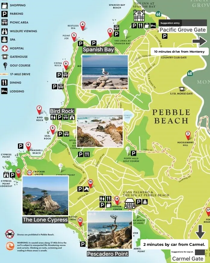 Cool Off by the California Coast: Top 17-Mile Drive Itinerary