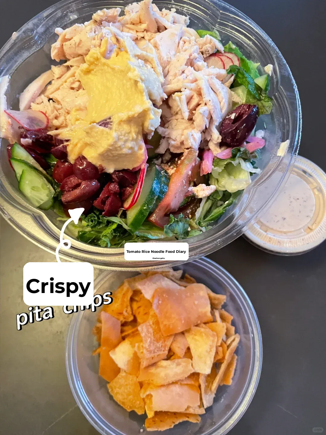 Mendocino Work Lunch | Refreshing + Rich Hummus Salad