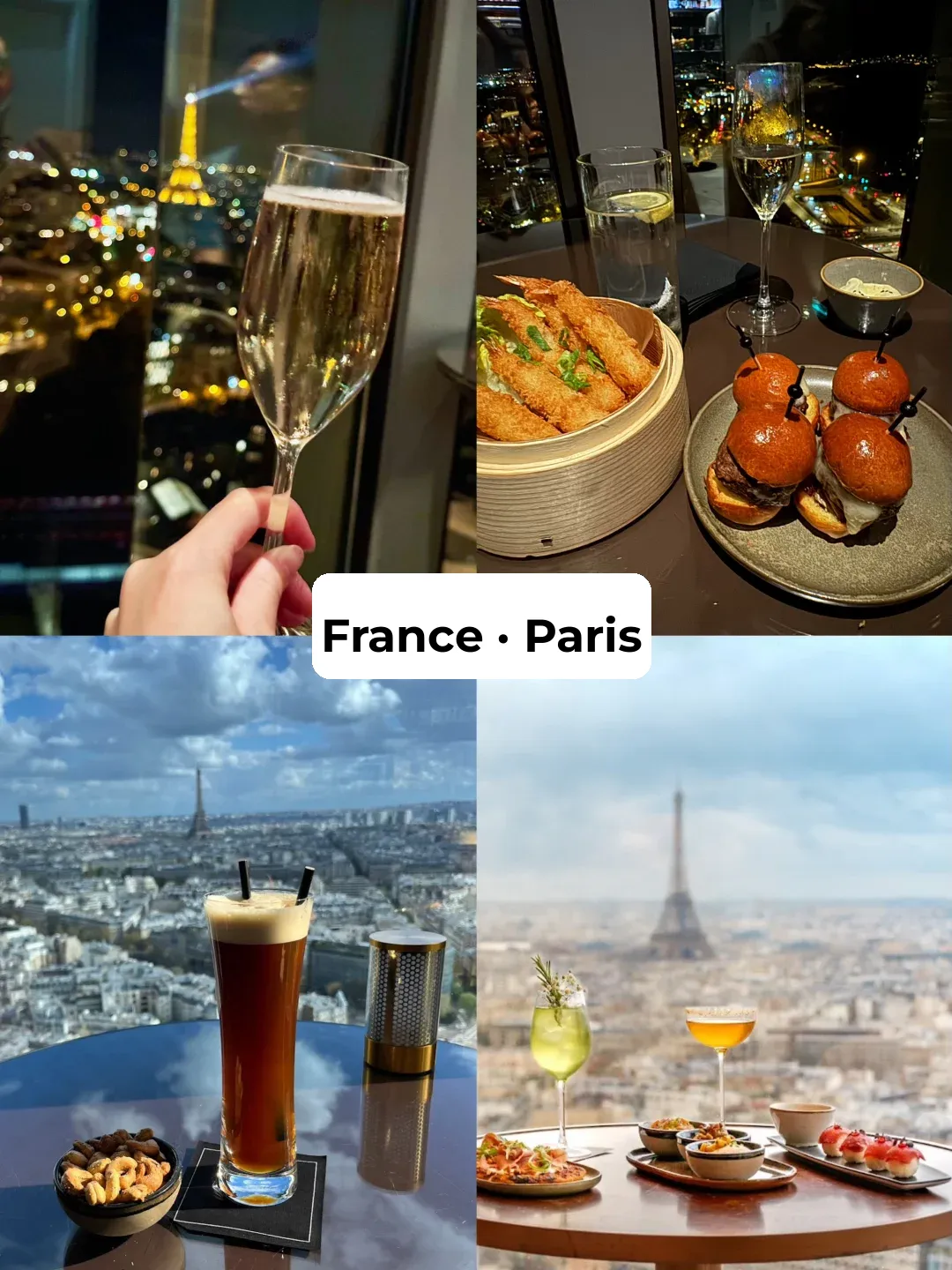 🇫🇷 Rooftop Bar with a View of the Eiffel Tower