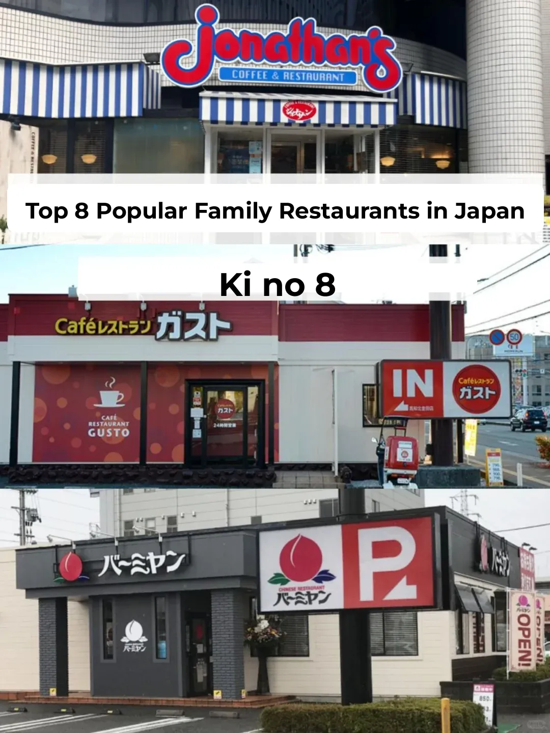 Top 8 Popular Japanese Family Chain Restaurants 🍛
