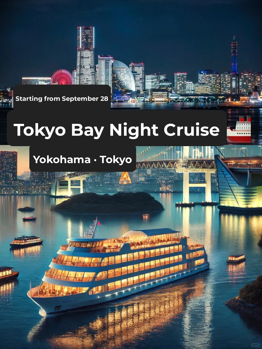 Limited Time 🛳️ Tokyo Bay Night Cruise