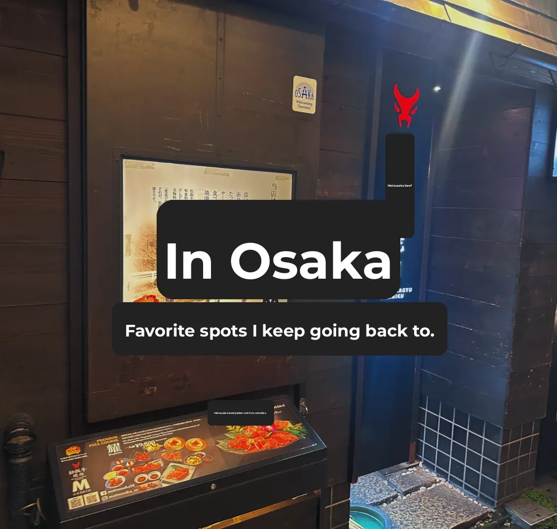 Top Picks for Osaka Eateries: Part 1