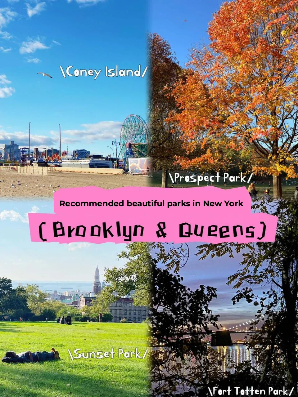 Top NYC Parks to Visit When the Weather's Perfect!!!