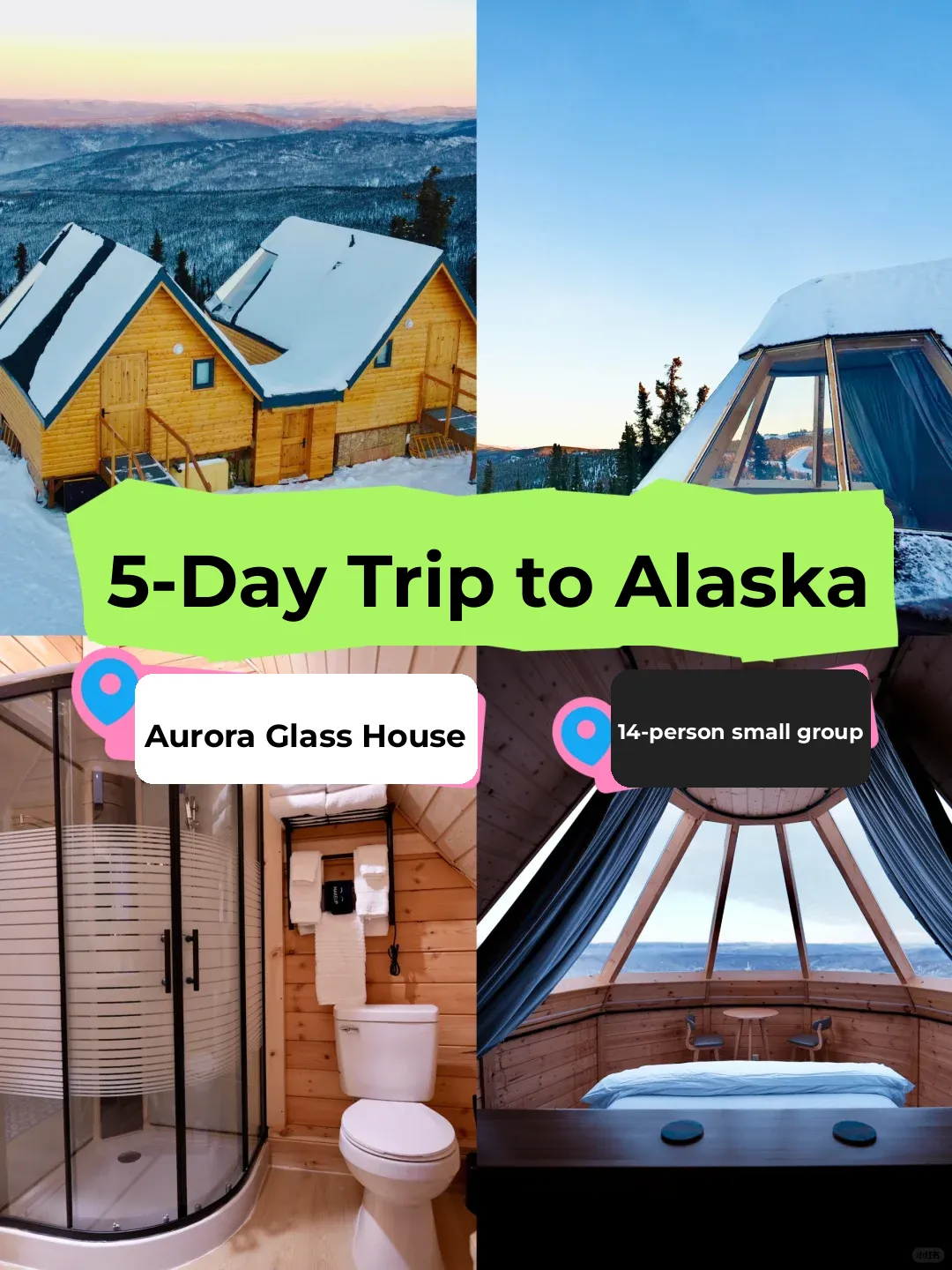 5-Day Alaska Adventure | $600 Per Person, Exclusive Mountaintop Glass Igloos