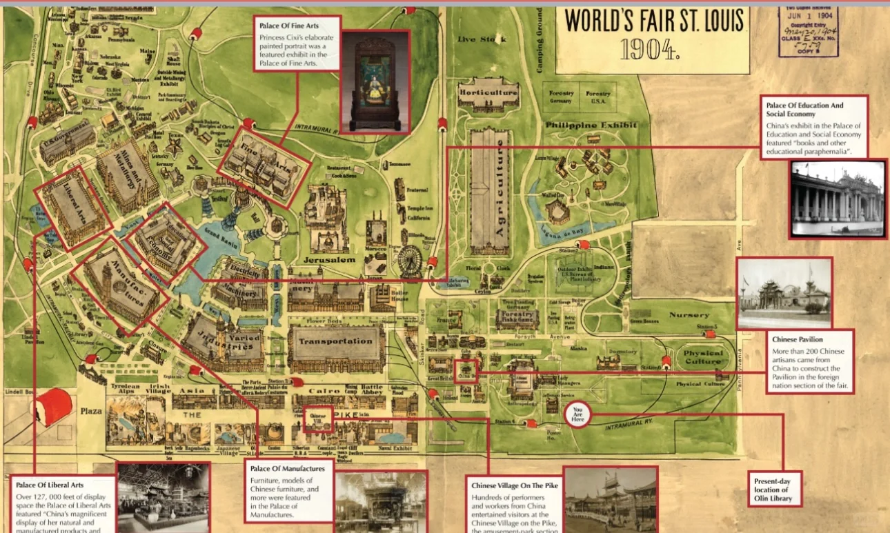 1904 St. Louis World's Fair Chinese Pavilion / WashU Campus