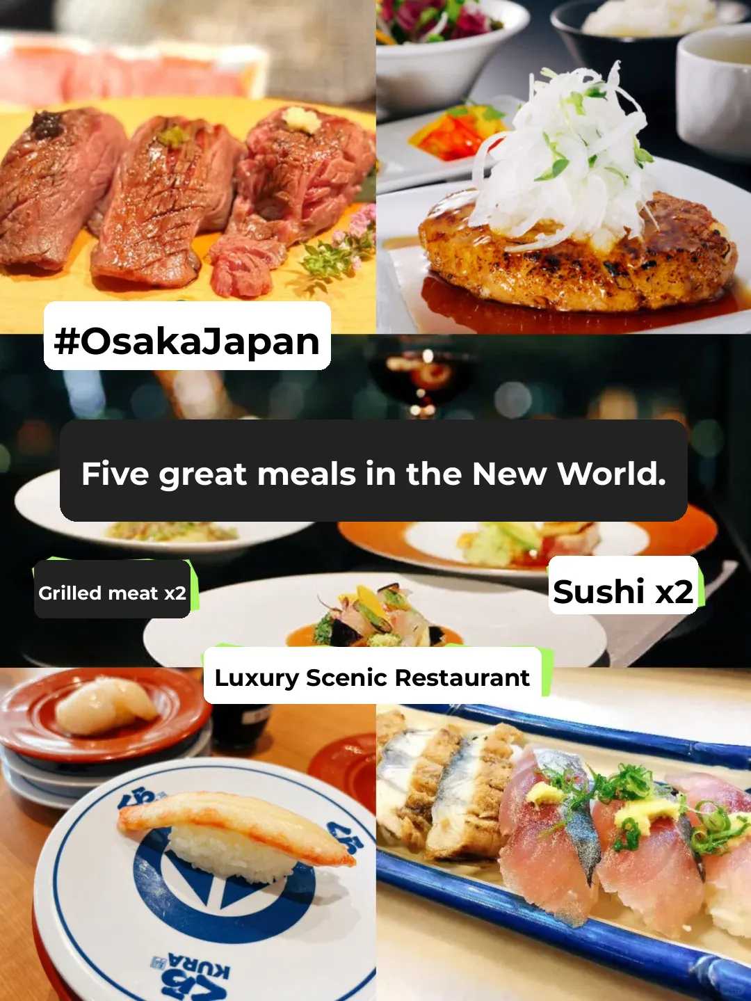 Osaka's New Hotspot! Savor BBQ! Indulge in Sushi! Marvel at the 57th Floor Panoramic View!