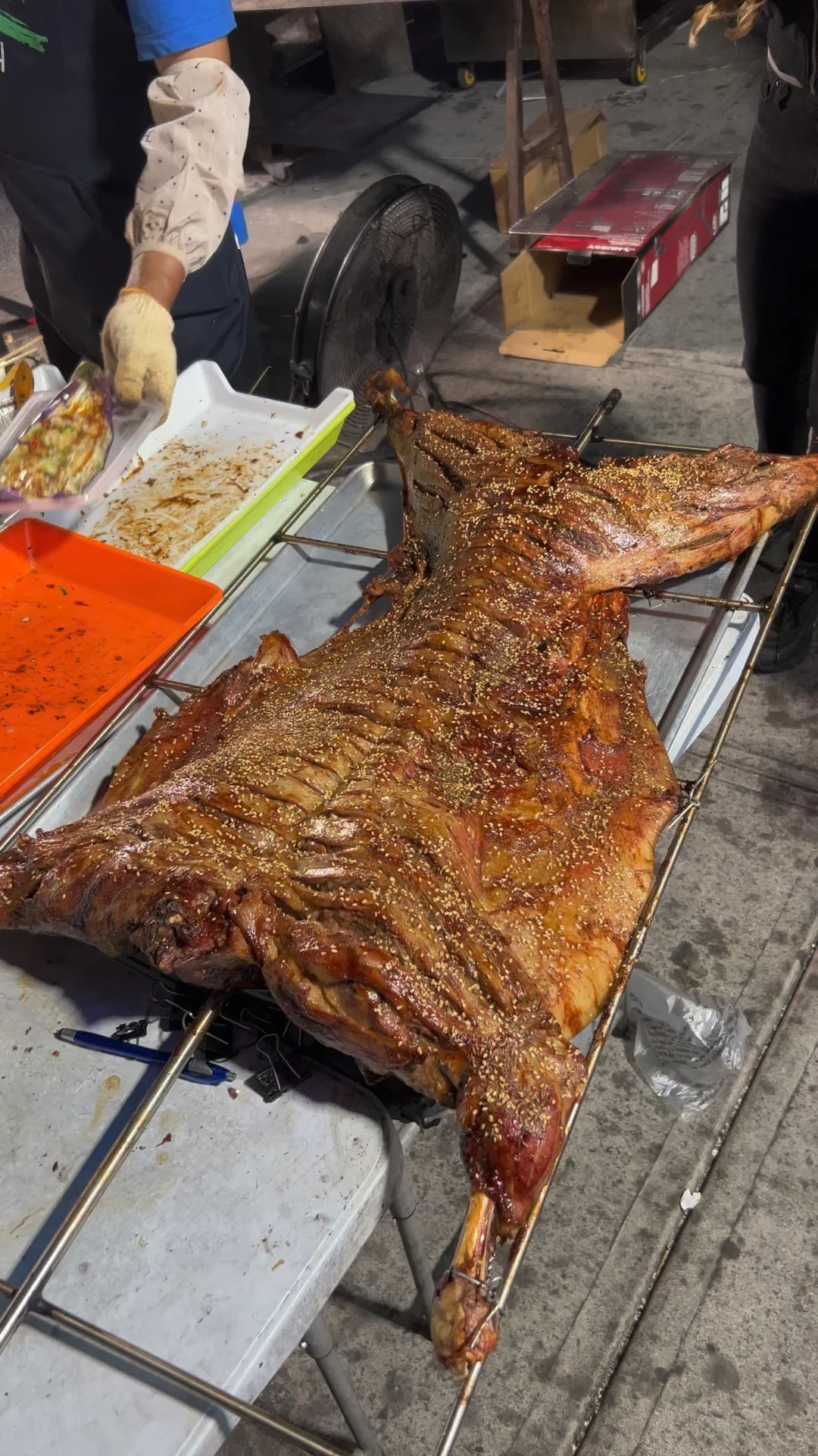 Just had street-style roasted whole lamb in New York 👍