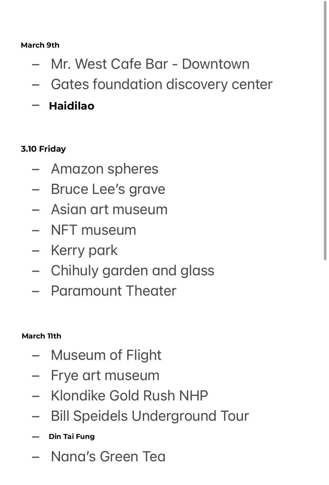 6-Day Car-Free Itinerary in Seattle | Museums, Food, and Grocery Hauls 🫡