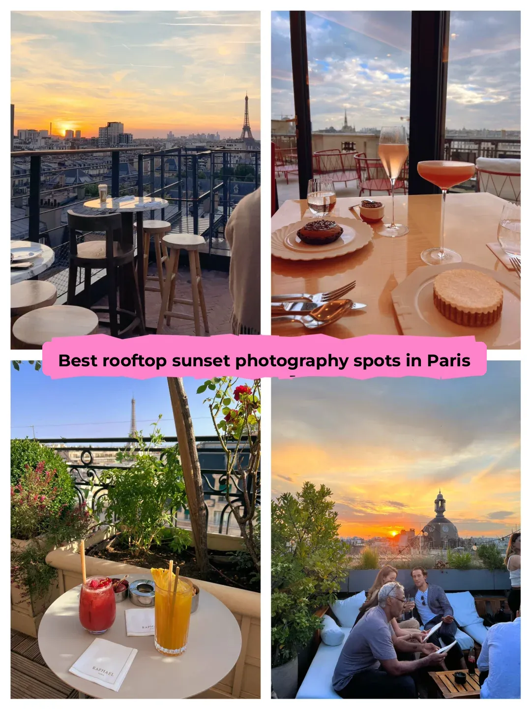 Top Rooftop Spots in Paris for Epic Sunset Shots - Must-Save List!