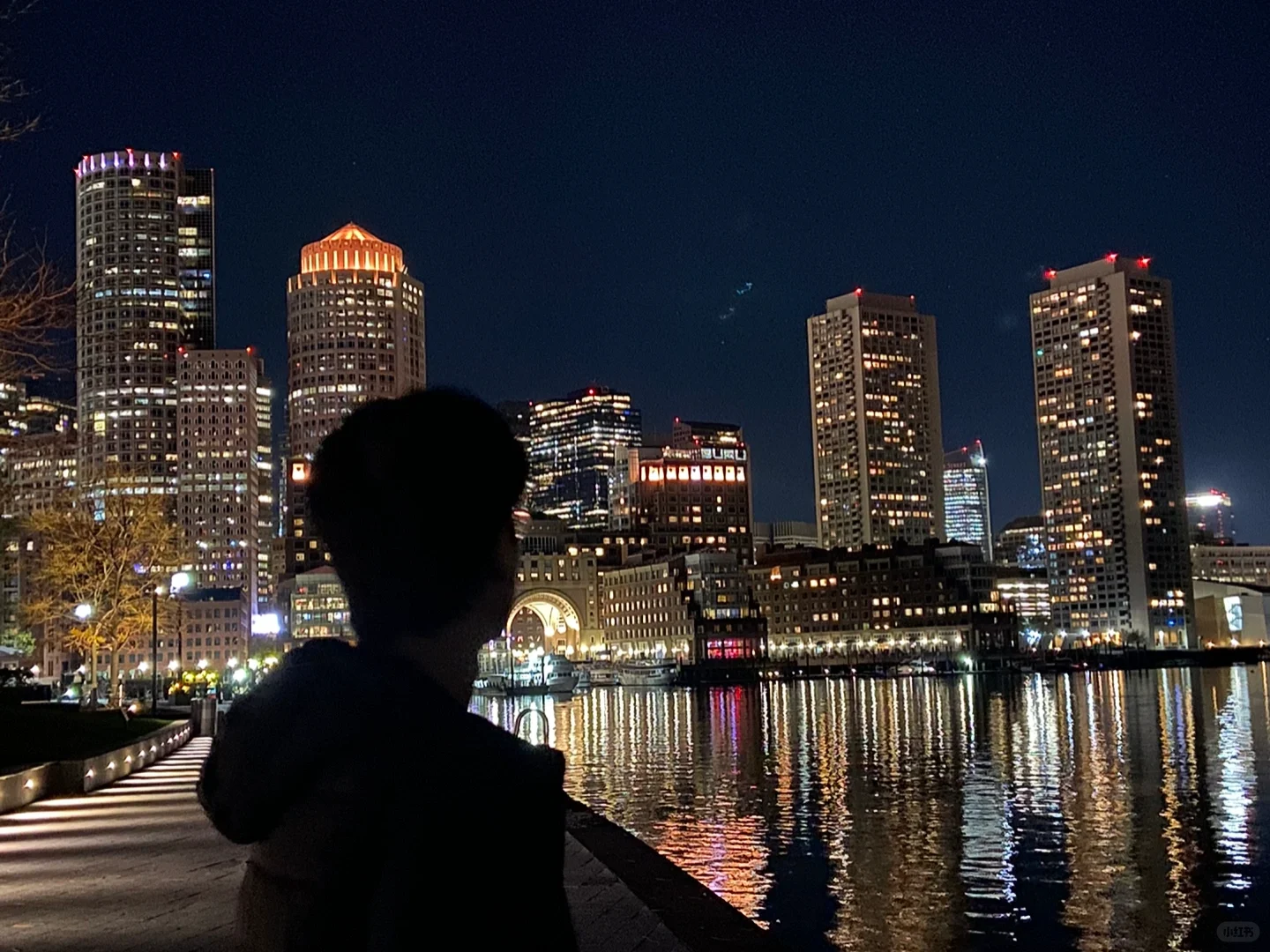 Lost in the Night Lights of Boston's Seaport District...