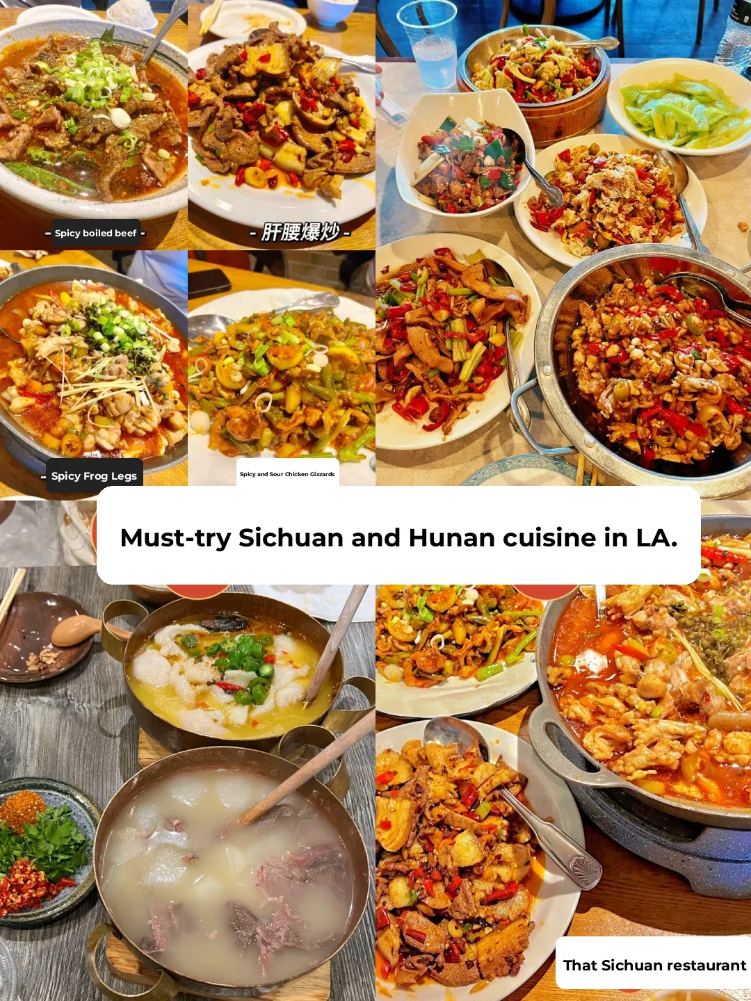 🇺🇸 Los Angeles | Top 3 Authentic Sichuan & Hunan Cuisine Restaurants, Certified by Sichuan Locals