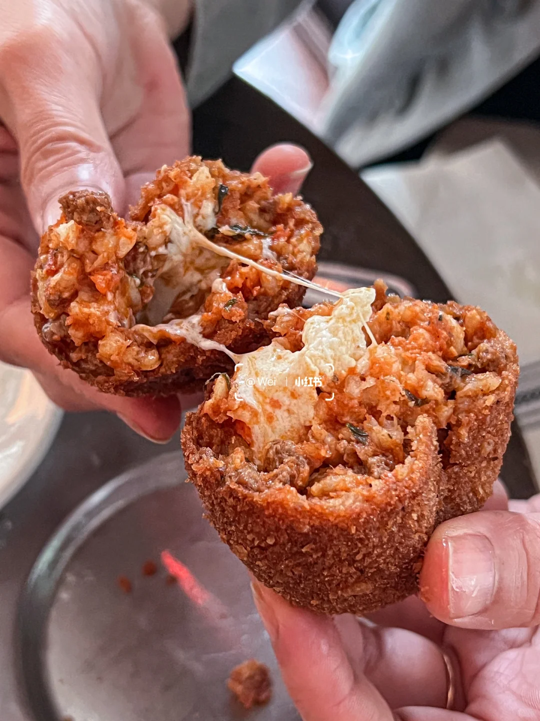 New York | Beware of the Hot and Gooey Pulled Cheese! ‼️ Italian Street Food is Too Adorable