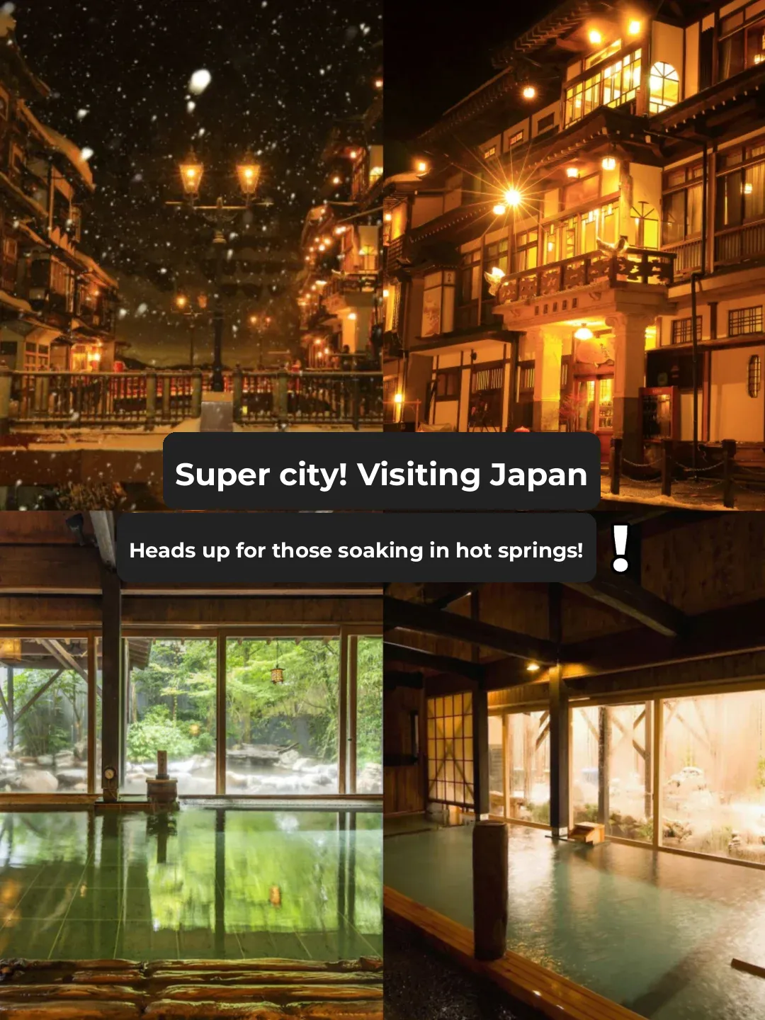 Great city vibes 🤩 A must-see for all hot spring lovers!