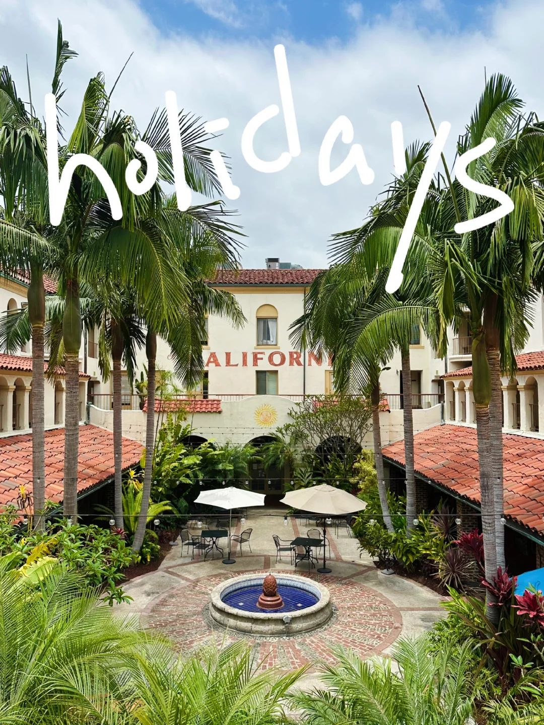 Stunning Spanish Courtyard at Fullerton 🌤️🌿 Delicious Brunch
