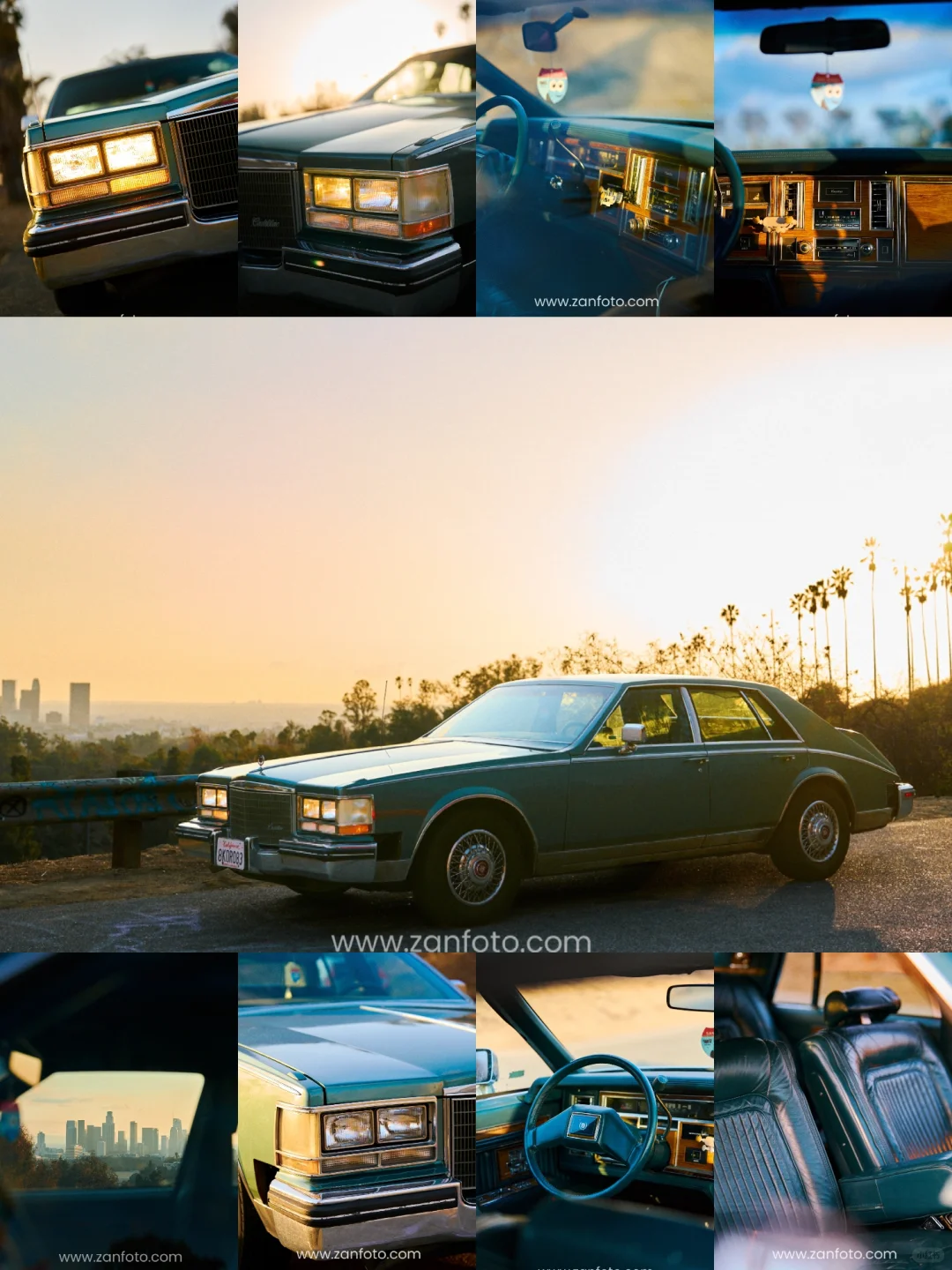 Capturing Vintage American Cars Against the Stunning Los Angeles Sunset