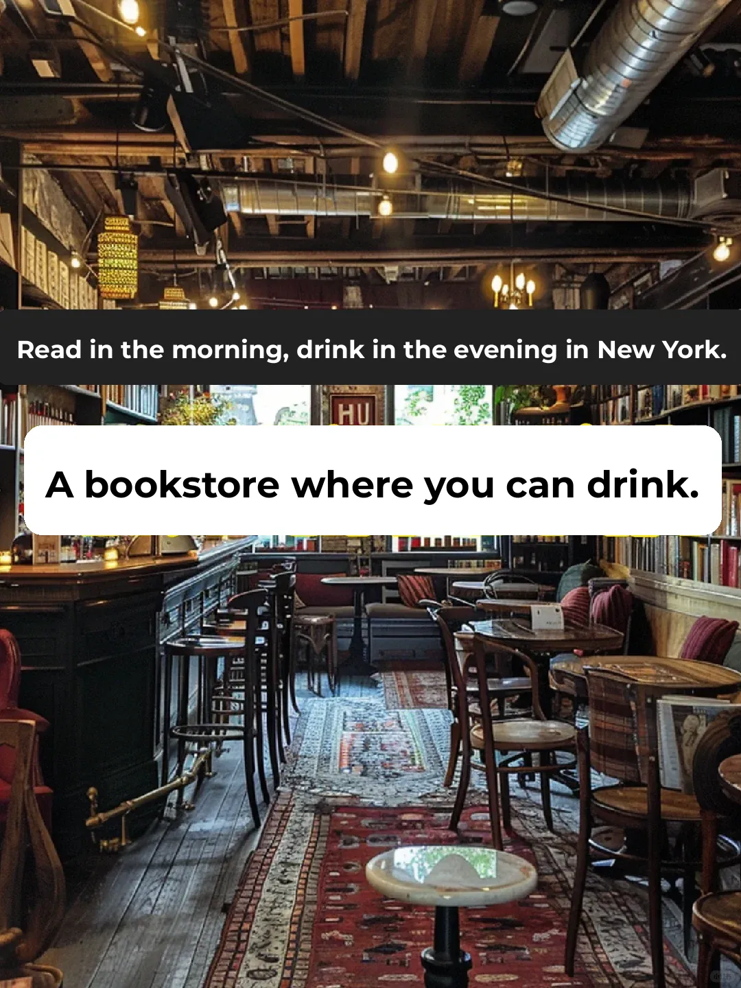 Morning Reads, Evening Drinks 📖🥃 – The Bookstore Where You Can Sip on Spirits!