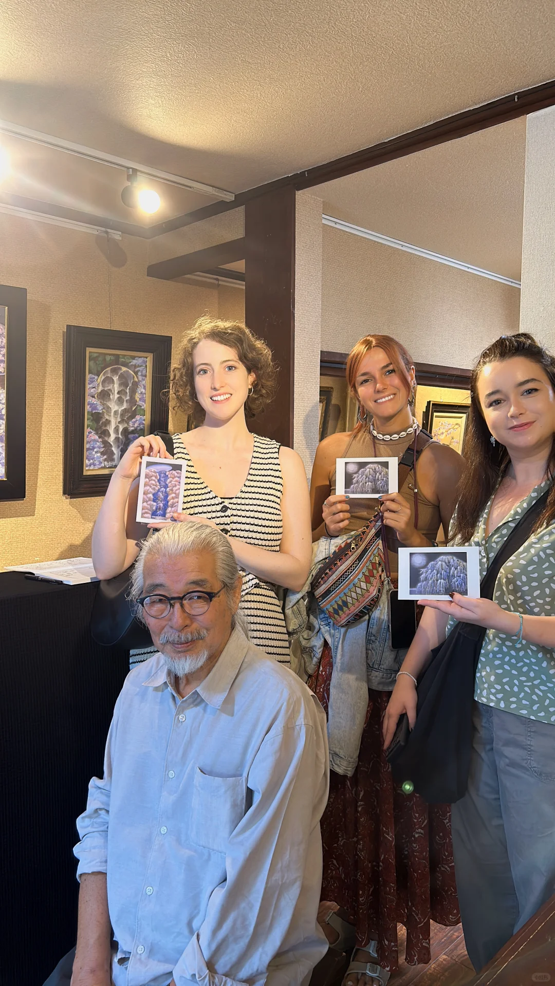 At the Gallery Exhibition in Japan