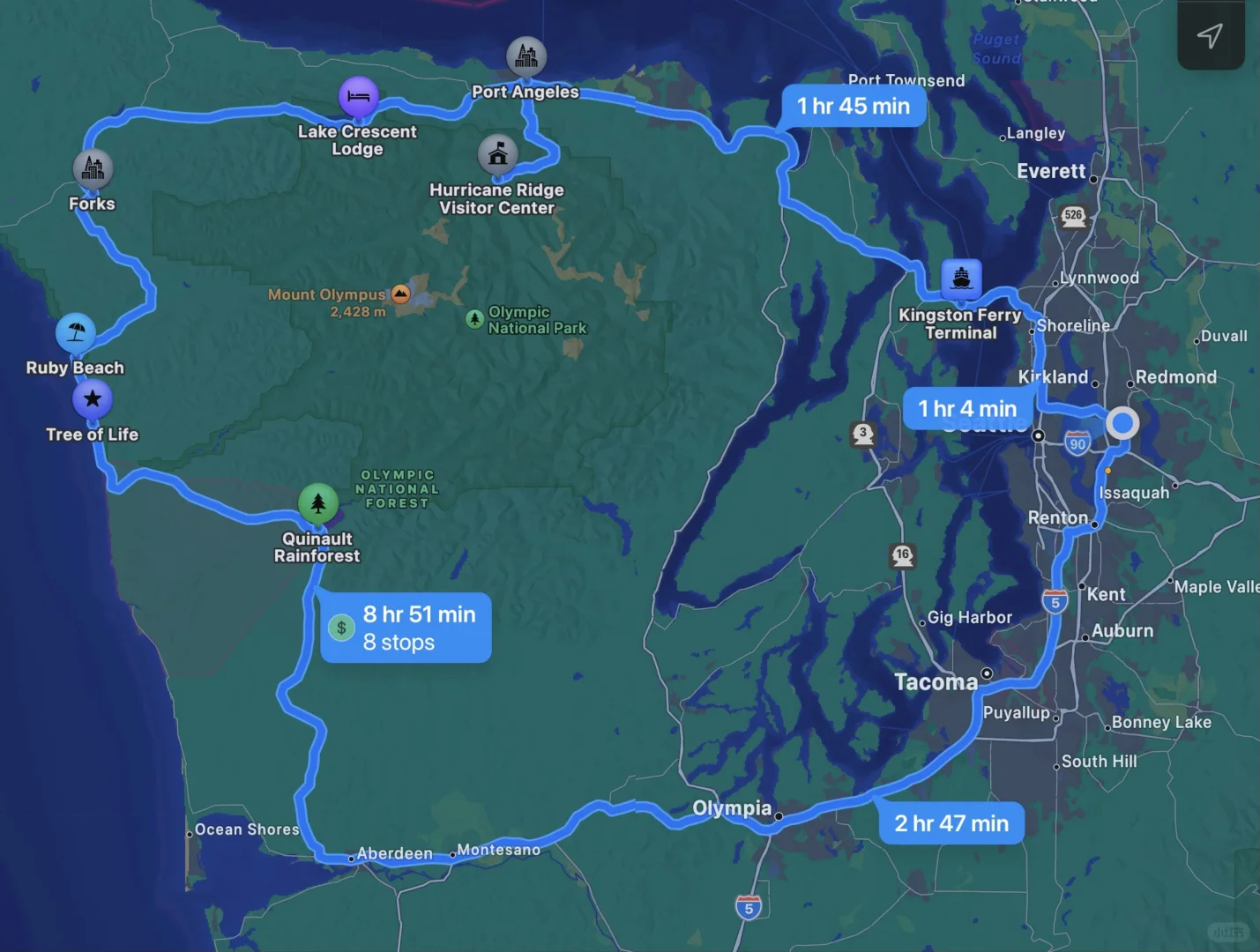 Olympic National Park - A Relaxing 2-Day Adventure Without Backtracking