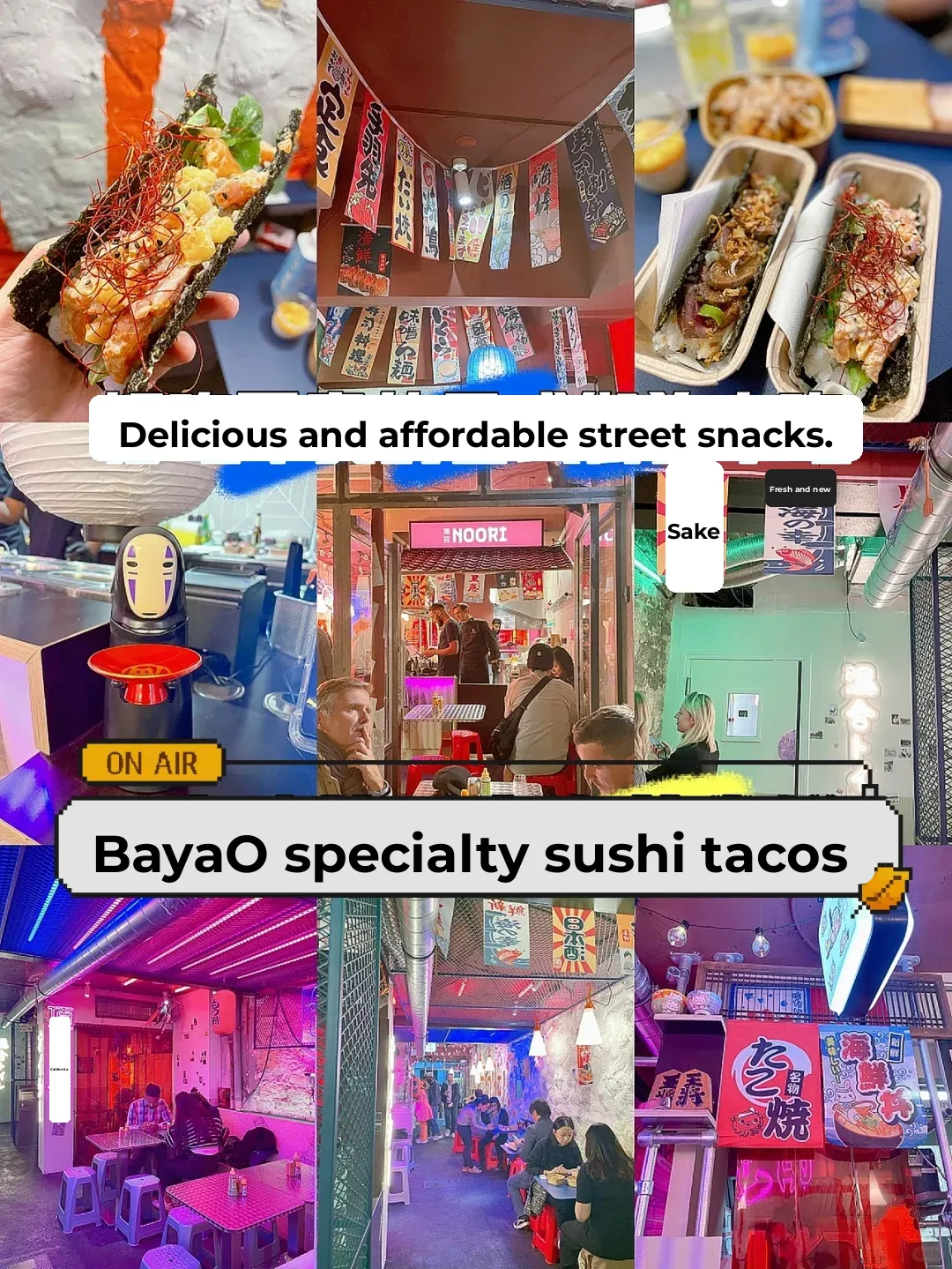 Paris Eats | Japanese Fusion Street Food Tacosushi