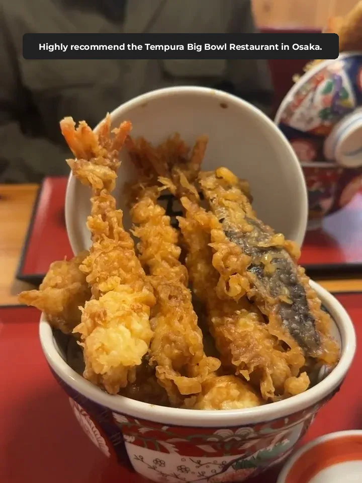 Top-Rated Tempura Spot in Osaka