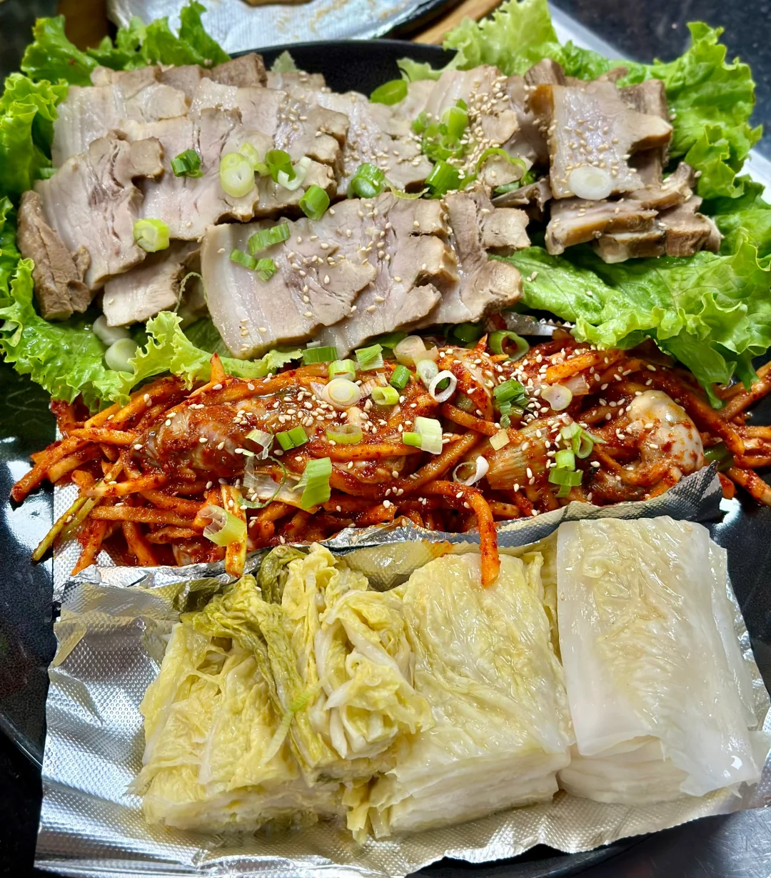 Houston IL Me Jung Korean Restaurant / Baskin-Robbins Cake