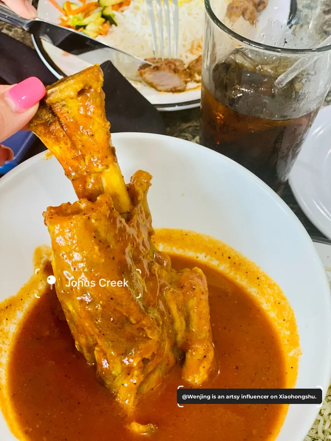 Atlanta: Lamb Shank + 🍚 at John's Creek Mediterranean & Middle Eastern Cuisine
