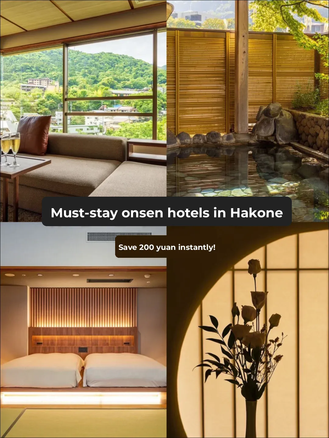 Get Early Bird Discounts for National Day! 5 Hot Spring Hotels in Hakone