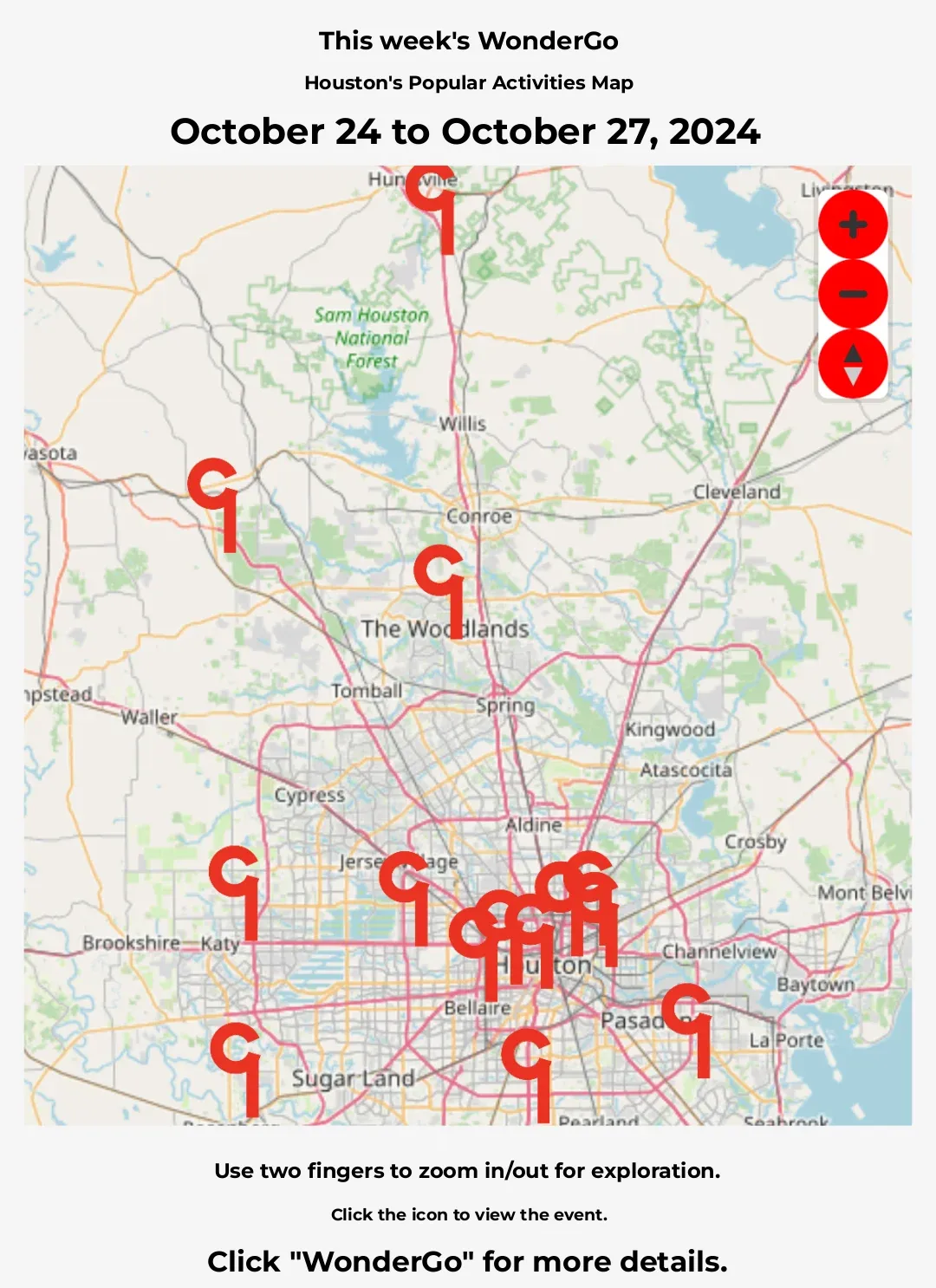 Where to Go in Houston from October 24th to 27th?