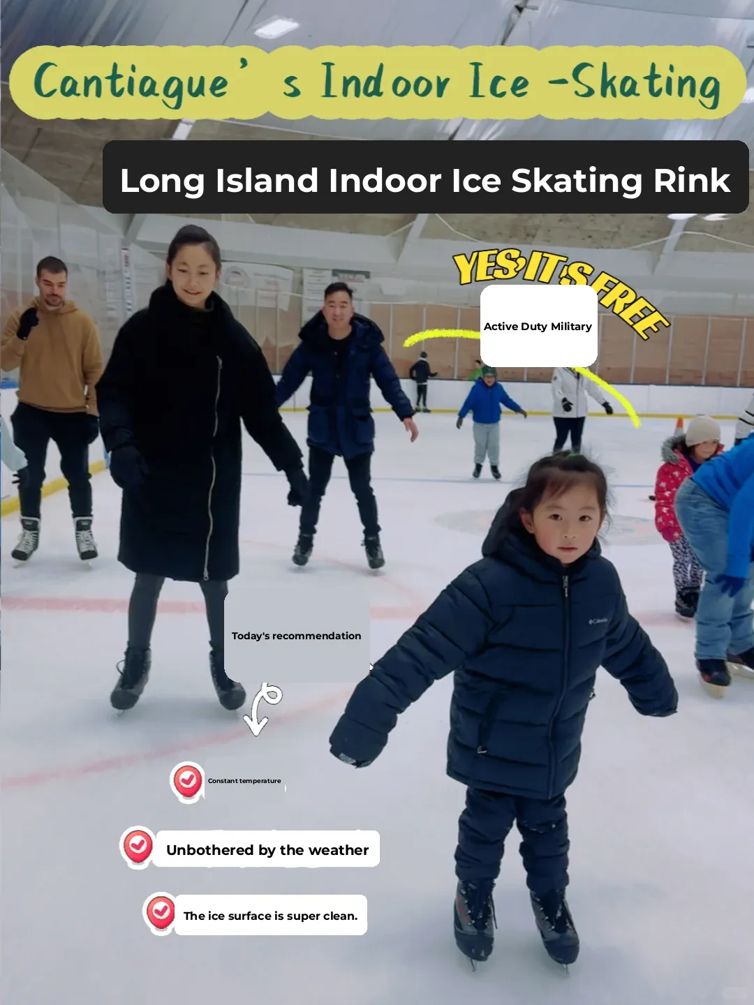 "Winter Fun with the Kids: Indoor Ice Skating is a Must! ⛸️ Let’s Go!"