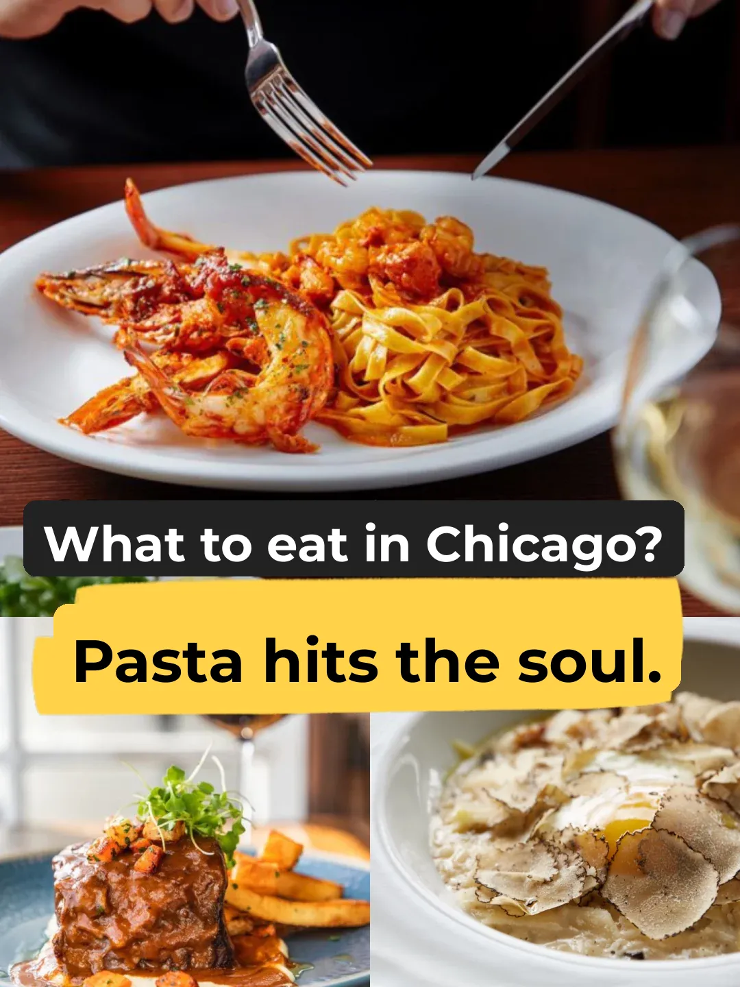"Chicago🍝 You Can't Miss the Most Delicious Pasta🍴 Absolutely Stunning"
