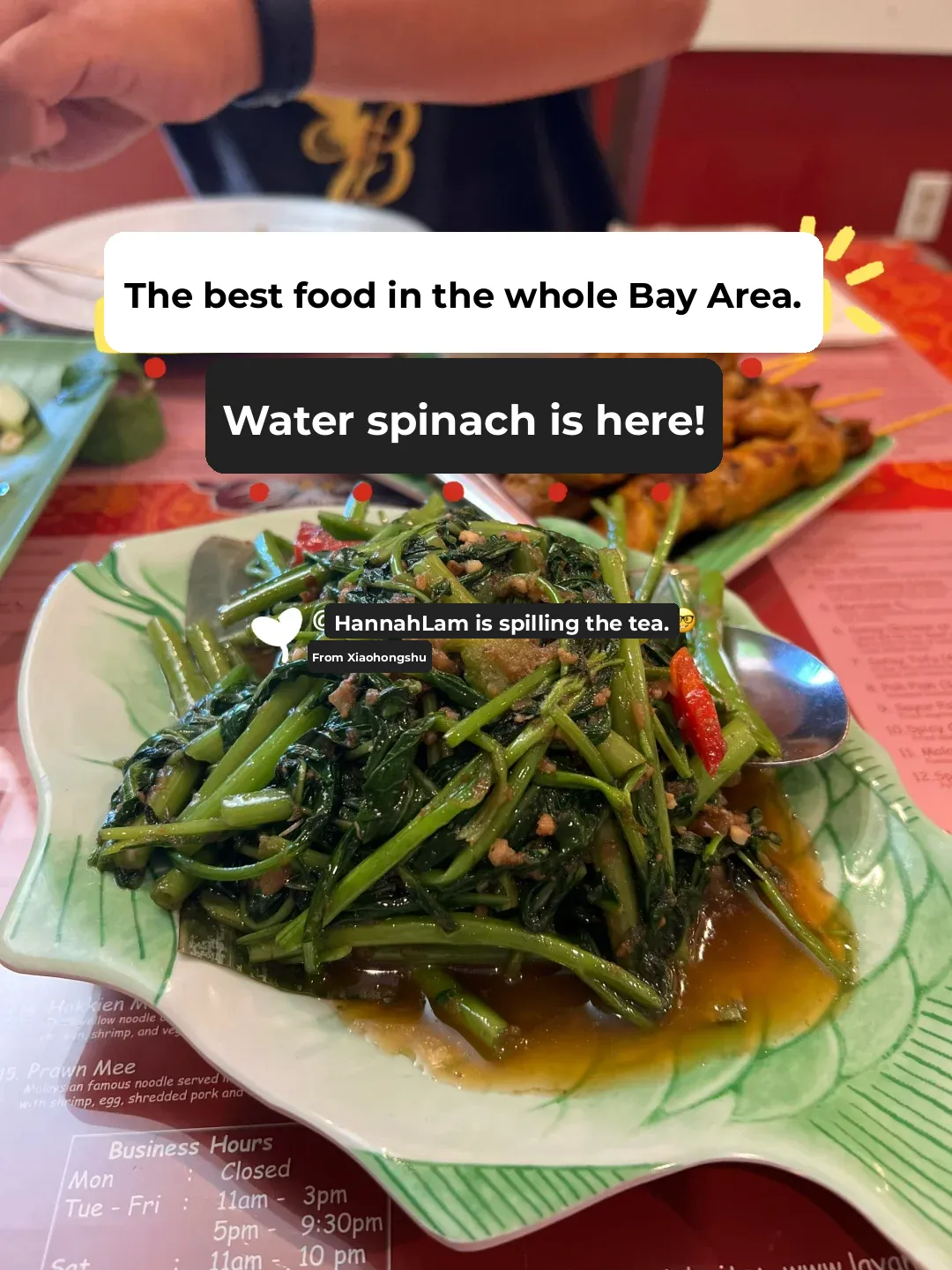 Bay Area Eats: Malaysian Delights - Super Tasty Prawn Paste Water Spinach