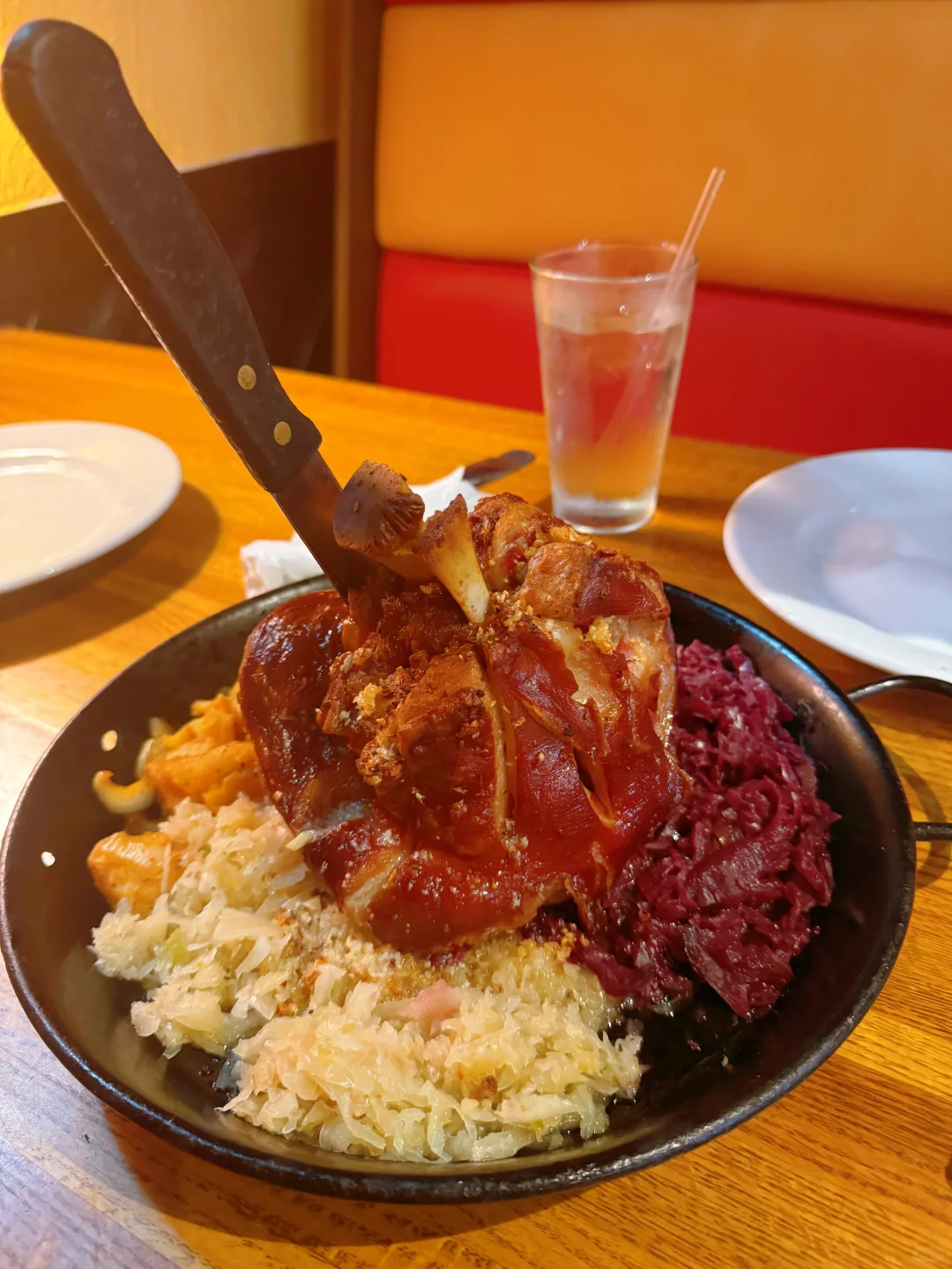 Houston's German Roasted Pork Knuckle at Rudi Lechner's Restaurant