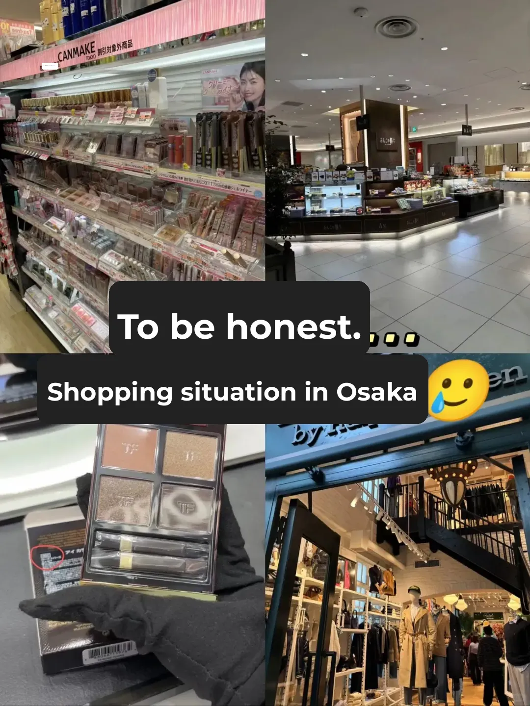 A Sincere Warning for Those Planning to Shop in Osaka from October to December...