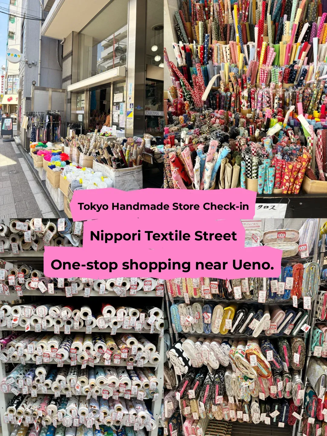 Tokyo Craft Store Hotspot: Nippori Textile Town, Yuzawaya, and More