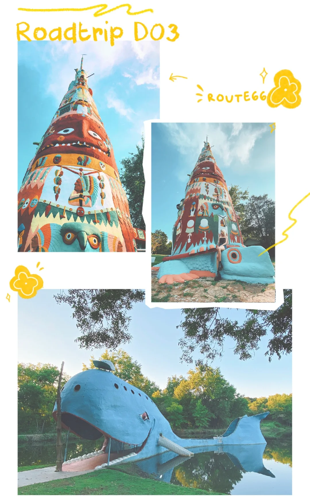 The Adorable Giant Turtle and Blue Whale on Route 66 🇺🇸