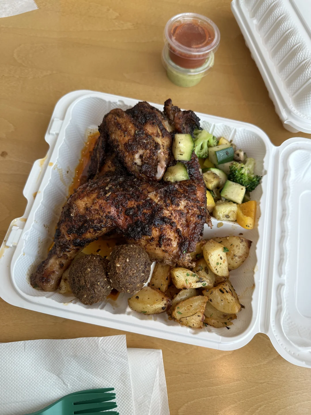 Atlanta/Aviva/Both the Roast Chicken and Salmon are Absolutely Delicious!