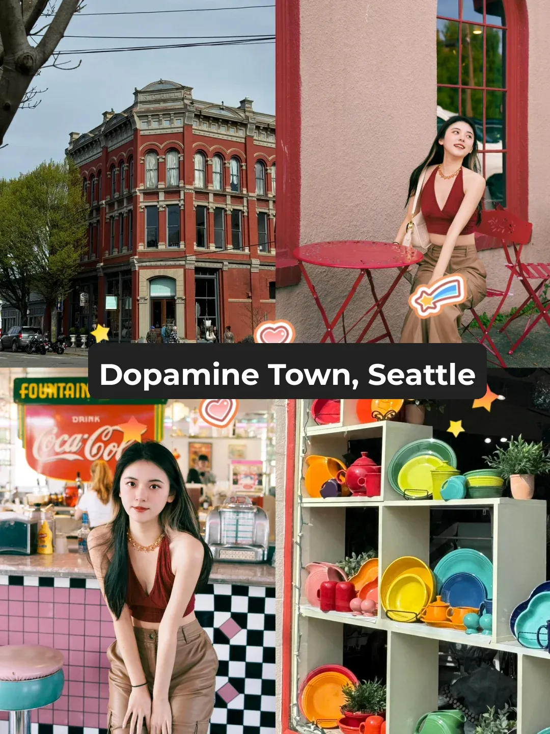 "Seattle's Coastal Retro Dopamine Town🌈🏝️ A Must-Visit Summer Destination"