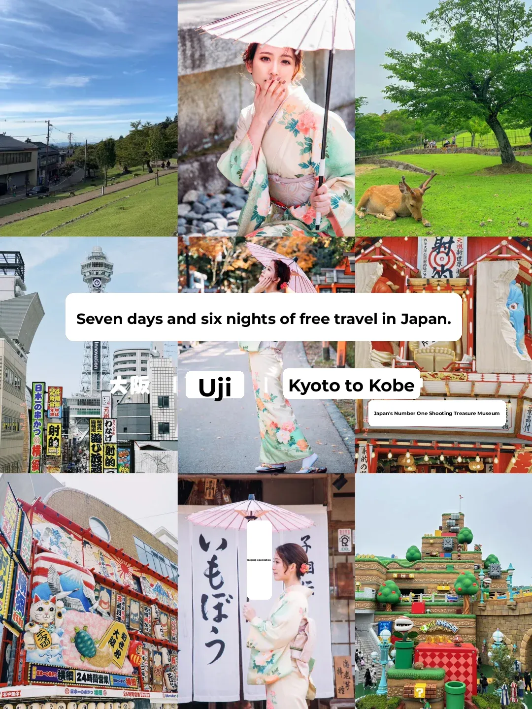 Kansai 7-Day Itinerary is Here, Ready to Copy?