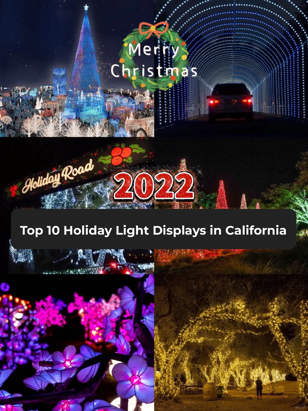 Must-See! Top 10 Stunning Holiday Light Displays in California 🎄