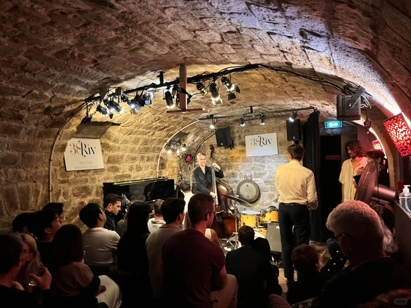 Found the ultimate Jazz spot in Paris – Underground cave vibes are on point!