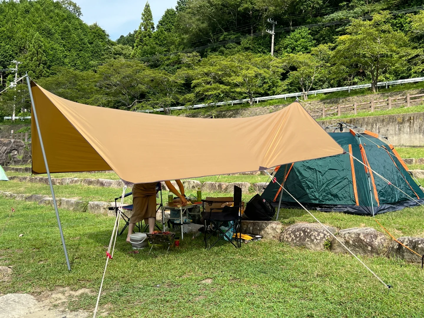Top Free Campsite in Northern Osaka: Kokusaki Seseragi Plaza