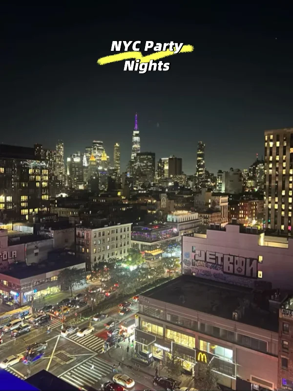 Celebration Under the New York Night Sky | NYC Rooftop Party