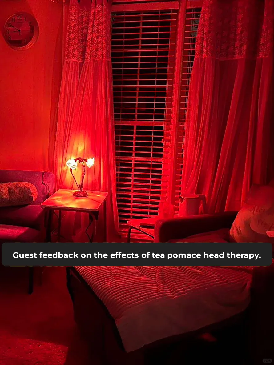 After the Head Spa Guest Used Tea Seed Shampoo